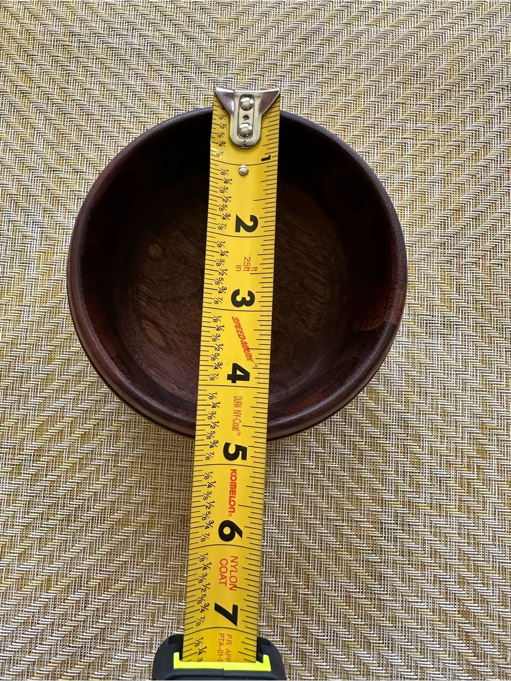 Handcrafted Wooden Bowl - Warm Brown
